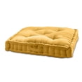 thumbnail image 3 of Better Homes & Gardens Corduroy Tufted Square Floor Cushion, Mustard Yellow, 3 of 7