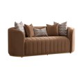 thumbnail image 5 of Ariana Velvet Loveseat - Caramel/Gold, 5 of 9