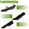 thumbnail image 4 of Unique Bargains No.51138208679 Cubierta de ceja de faro delantero izquierdo, adhesivo exterior para BMW Serie 3 1998-2002, plástico negro, 4 of 6