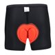 thumbnail image 4 of Ciclismo 3D Pantalones Cortos Acolchados Bicicleta Ciclismo Ropa Interior Pantalones Cortos Ajustados Naranja 3XL Sunnimix Pantalones cortos de ciclismo para hombre, 4 of 8
