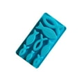 thumbnail image 1 of Toystoory Molde de silicona con forma de pez Flexible DIY para el hogar, cubitos de hielo de Chocolate, helado, gelatina, pudín, molde para Herramientas y accesorios para hornear, 1 of 6