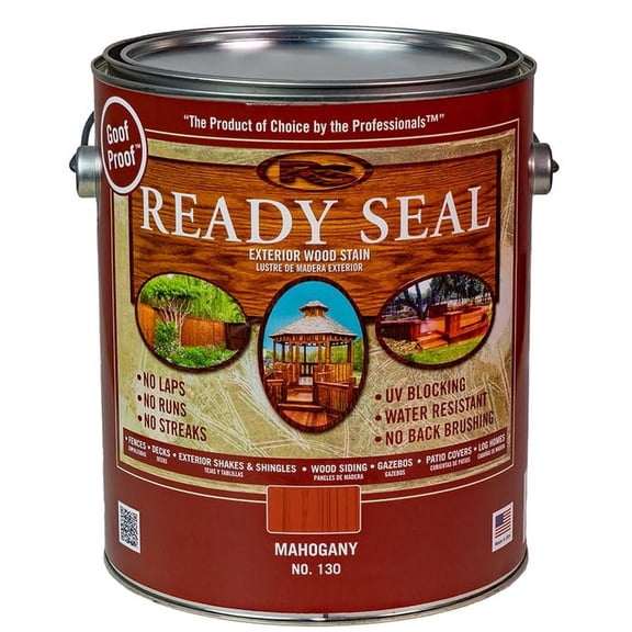 3-Pack of 1 gal Ready Seal 370021 Mahogany Exterior Stain & Sealer for Wood