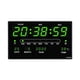 thumbnail image 2 of Reloj de con Calendario de Fecha Y Temperatura, Relojes de Electrónicos con Pantalla LED para El Hogar/ Oficina verde, 2 of 9
