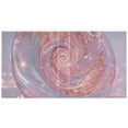 thumbnail image 2 of Transparent Pink Spiral 3 Ring Binders 1.5 inch Hardcover File Folders with Interior Pockets A4 Size Organizer for School Office Hospital, 2 of 8