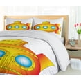 thumbnail image 5 of Ambesonne Yellow Submarine Duvet Cover Set, Sea Vessel, 2-Calking, Orange and Yellow, 5 of 7