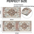 thumbnail image 2 of Boho Kitchen Mats for Floor Set of 2,Mats for Kitchen Floor, Comfort Standing Bohemian Kitchen Rugs and Mat, Non-Slip Farmhouse Rug, 17'''' X 47'''' + 17'''' X 30'''', 2 of 6
