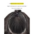 thumbnail image 2 of Extensiones de cabello de alambre invisible, diadema, Clips seguros extraíbles en postizo secreto ondulado y rizado para mujeres con reflejos de cobre(Negro natural)(40 cm), 2 of 5