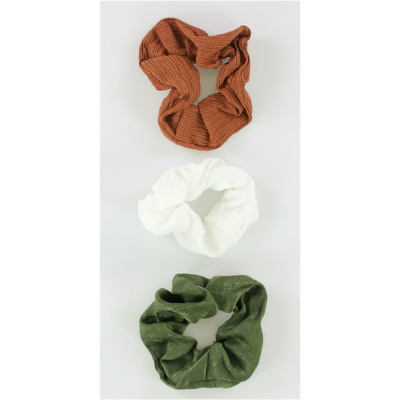 American Eagle Womens Solid 3-Pack Hair Scrunchie, Green,