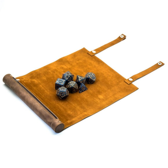 Leather Dice Mat and Bag for Dungeons & Dragons