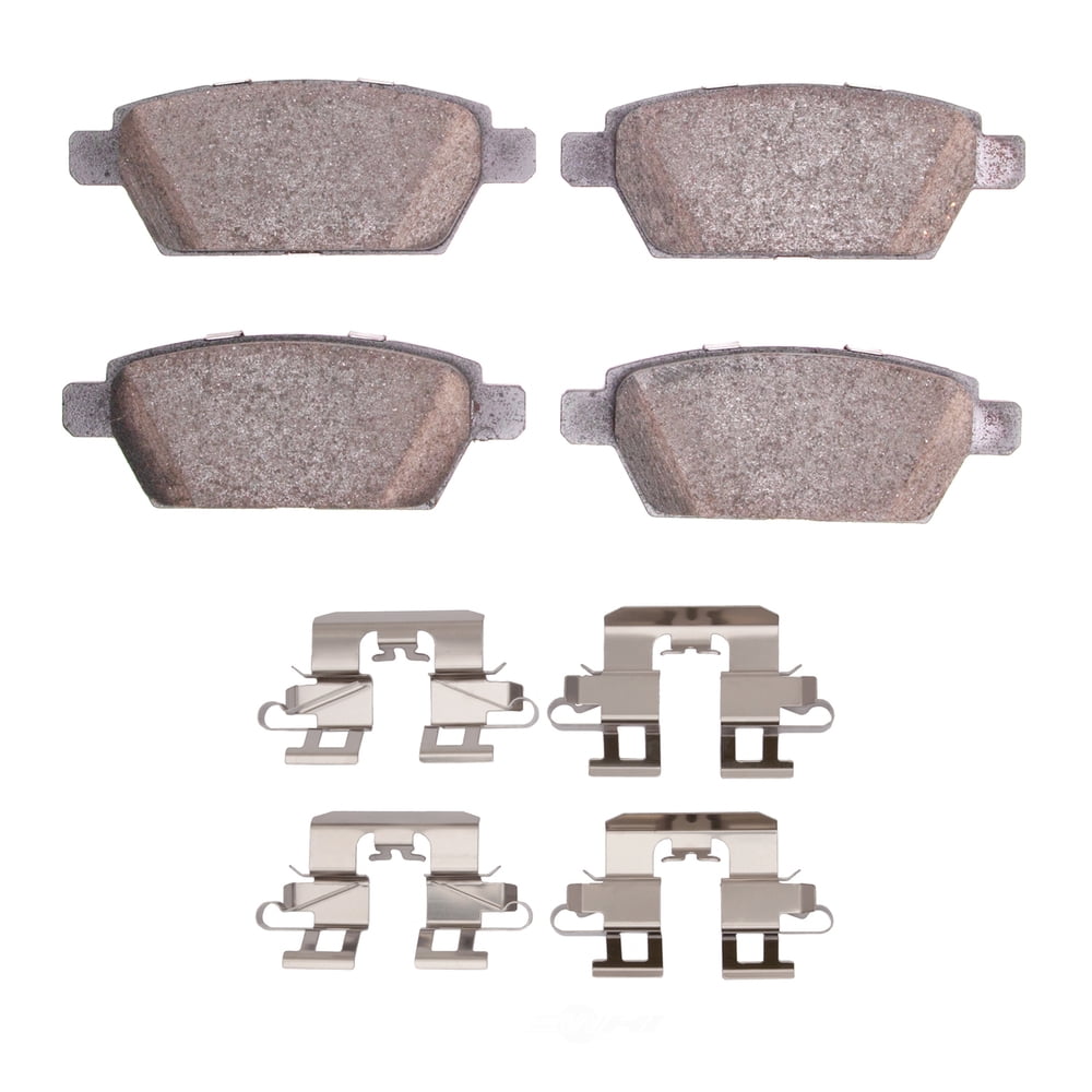 Dynamic Friction Company 1551-1161-01 DFC 5000 Advanced Brake Pads - Ceramic and Hardware Kit - OE