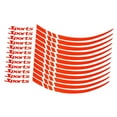 thumbnail image 2 of jinwen Car Wheel Hub Stickers Wheel Reflective Stickers Universal Easily Install Waterproof Car SUV Wheel Accessory Wheel Hub Decals Reflective Red, 2 of 8