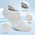thumbnail image 2 of 6 Pairs No Show Socks for Men,Mens Low Cut Invisible Ankle Socks,Non Slip Cotton Casual Sneaker Trainer Socks with Arch Support(7-13), 2 of 8