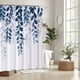 thumbnail image 2 of Cortina de Ducha Floral Azul con 12 Ganchos, Cortinas de Ducha de poliéster Impermeables, Polisilicio, Lavable a máquina, Secado rápido, 180x180cm para bañera o baño, 2 of 5