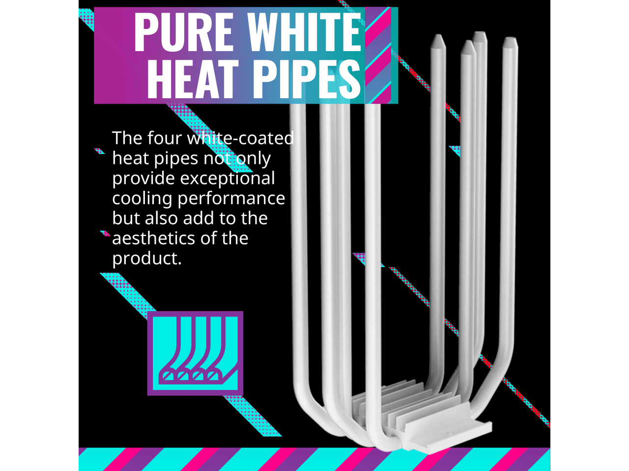 CoolerMaster Hyper 212 Halo 120mm ARGB CPU Air Cooler, White