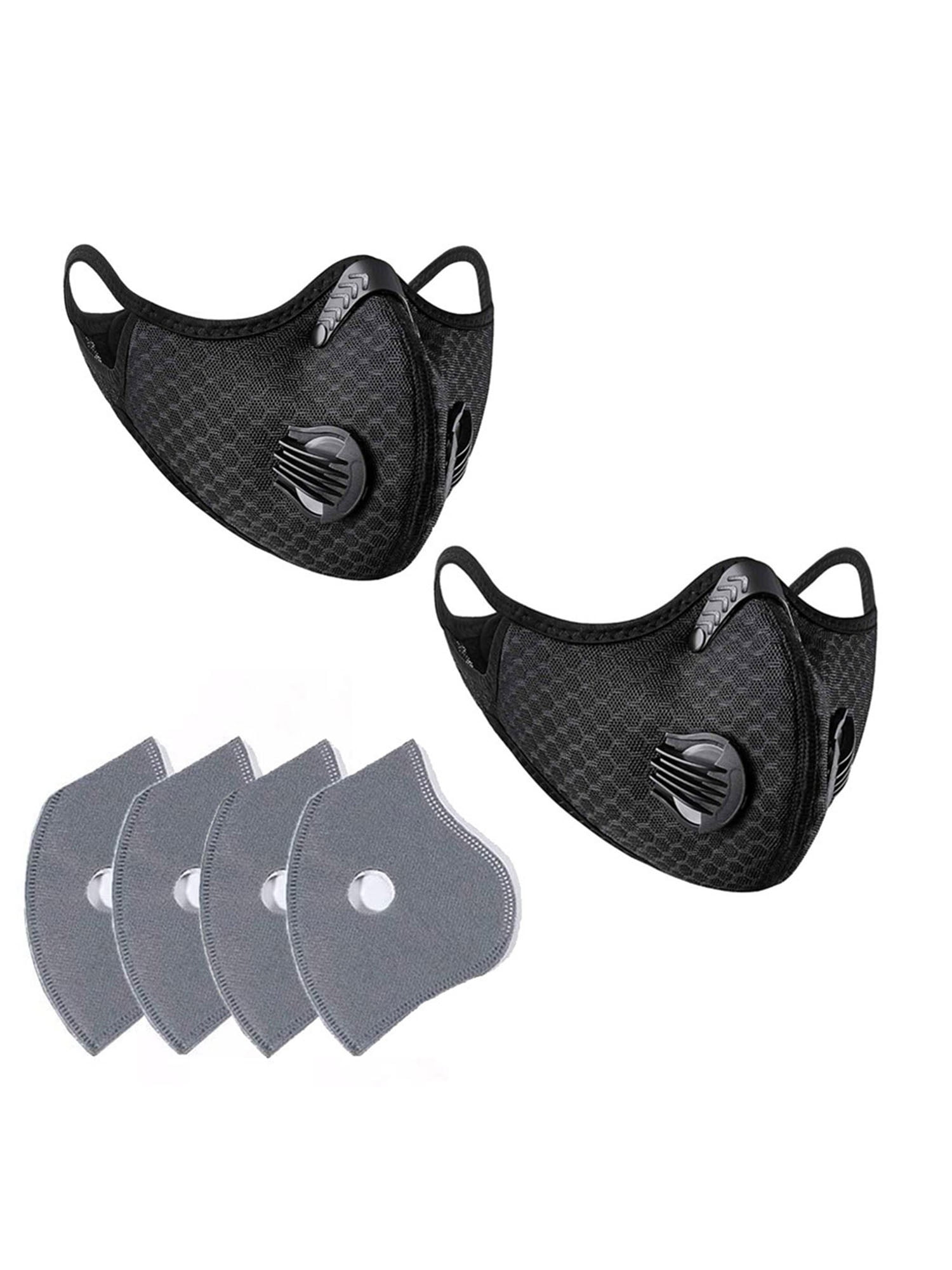 2 Pack Mask Unisex Cycling Breathe Reusable Washable Face Mask Outdoor