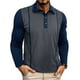thumbnail image 1 of pstuiky Camisas para hombre de manga larga, Blusas casuales de moda para hombre, de color liso, con botones, bolsillos, manga larga y cuello redondo Tops de talla grande para hombre m, 1 of 8