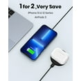 thumbnail image 6 of CIYOYO iPhone Charger, Wireless Charger for iPhone 15/14/14 pro/14 plus/14 pro max/ 13/13 pro/13 pro max/12 pro max, MagSafe Charger for AirPods 3/2/Pro with USB-C 18W PD, 6 of 7