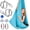 Blue, variant on Aerial Yoga Hammock 5.5 Yards (198 Inches) – Premium Aerial Silk Swing for Antigravity Fitness, Inversion Therapy, Strength & Flexibility | Purple | Yoga Trapeze for Home & Studio