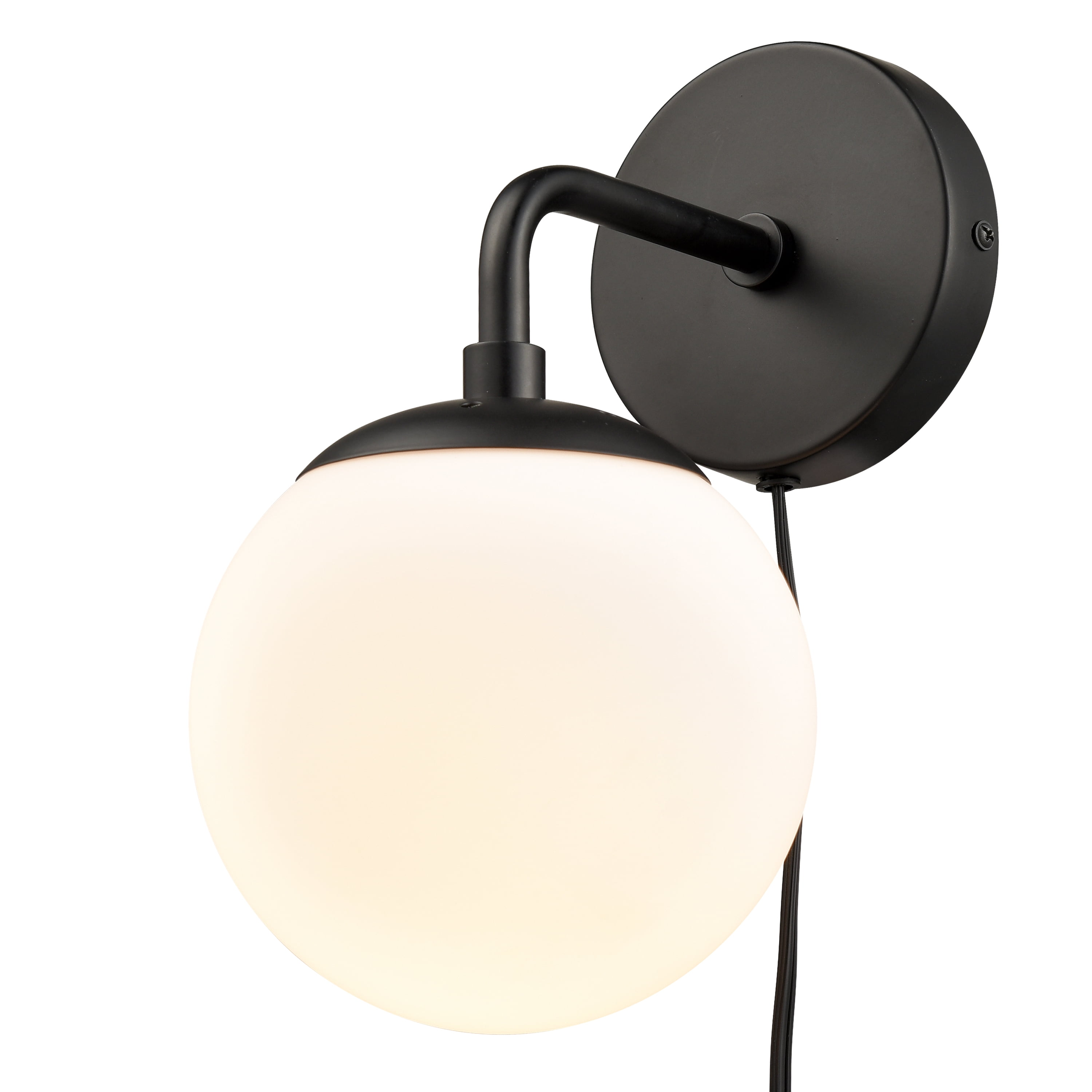 Light Society Greta Globe Plug-In Wall Sconce