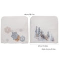 thumbnail image 2 of 2 Packs Christmas Chair Covers Dining Chair Slipcover, Christmas Plush Snowflake Embroidery Chair Cover For Home Holiday Party Decor, 2 of 5