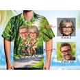 thumbnail image 5 of HOMYGIFTS Custom Face Grandparents Hawaiian Shirt – Personalized Tropical Couple Design, 5 of 6