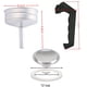 thumbnail image 2 of Espresso Coffee Moka Pot Replacement Parts For Cups Moka Pot Handle Gasket Seal Funnel Filter Accessories, 2 of 11
