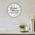 thumbnail image 2 of You Are Beautiful Positive Wall Clock Sunflower Decor Inspirational Quotes Wooden Clock Birthday Gifts for Women Motivational Wall Art for Bedroom Battery Operated Silent Non-Ticking 10 Inch, 2 of 5