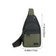 thumbnail image 3 of Bolso de Hombro Cruzado Ligero de Tela Oxford, Mochila Bandolera Multifuncional de Viaje con Correa Ajustable, Múltiples Bolsillos, 11.8x6.7x1.9 pulgadas, Gris Negro Azul Verde Militar., 3 of 6