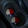 thumbnail image 2 of KuzmarK Sandstone Car Drink Coaster (set of 2) - Texas Flag Concrete Wall, 2 of 2