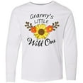 thumbnail image 3 of Inktastic Granny's Little Wild 1 with Beautiful Sunflower Long Sleeve Youth T-Shirt, 3 of 5