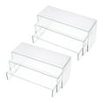 thumbnail image 1 of Acrylic Display Risers, Clear Rectangle Stands Shelf for Display 6Pcs,6 * Display racks (2 small, 2 medium, 2 large),transparent, 1 of 6