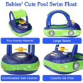 thumbnail image 4 of Inflatable Car Shape Pool Float with UPF50+ Removable Canopy - Family Swim Ring with Steering Wheel & Horn, 4 of 6