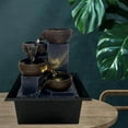 thumbnail image 3 of pitrice 1pc Tabletop Fountain Feng Shui top battery operated Ornaments Waterfall Small Size Decor Crafts, 3 of 9