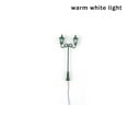 thumbnail image 4 of Thinsony Lampes de Jardin Extérieures à Double Tête Modèle Échelle 1:87 Mini Mini Lampadaire Jardins Table de Sable Chemin de Fer Vert (Blanc Chaud), 4 of 7