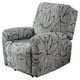 thumbnail image 1 of Dznils Funda para Sillón Reclinable Estampada Funda Elástica para Sofá Reclinable de Poliéster, Gris Negro, 1 of 10