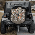 thumbnail image 2 of Lotusprinthandmade Funny Cat Spare Tire Cover With Backup Camera Hole 6 Sizes (35 in.), Cat Spare Tire Cover, 2 of 7