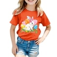 thumbnail image 2 of Shadoumai Easter Egg Bunny Graphic Tee For Toddler Kids Holiday Celebration Shirt, 2 of 3
