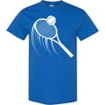 thumbnail image 3 of Inktastic Swinging Tennis Racket T-Shirt, 3 of 5