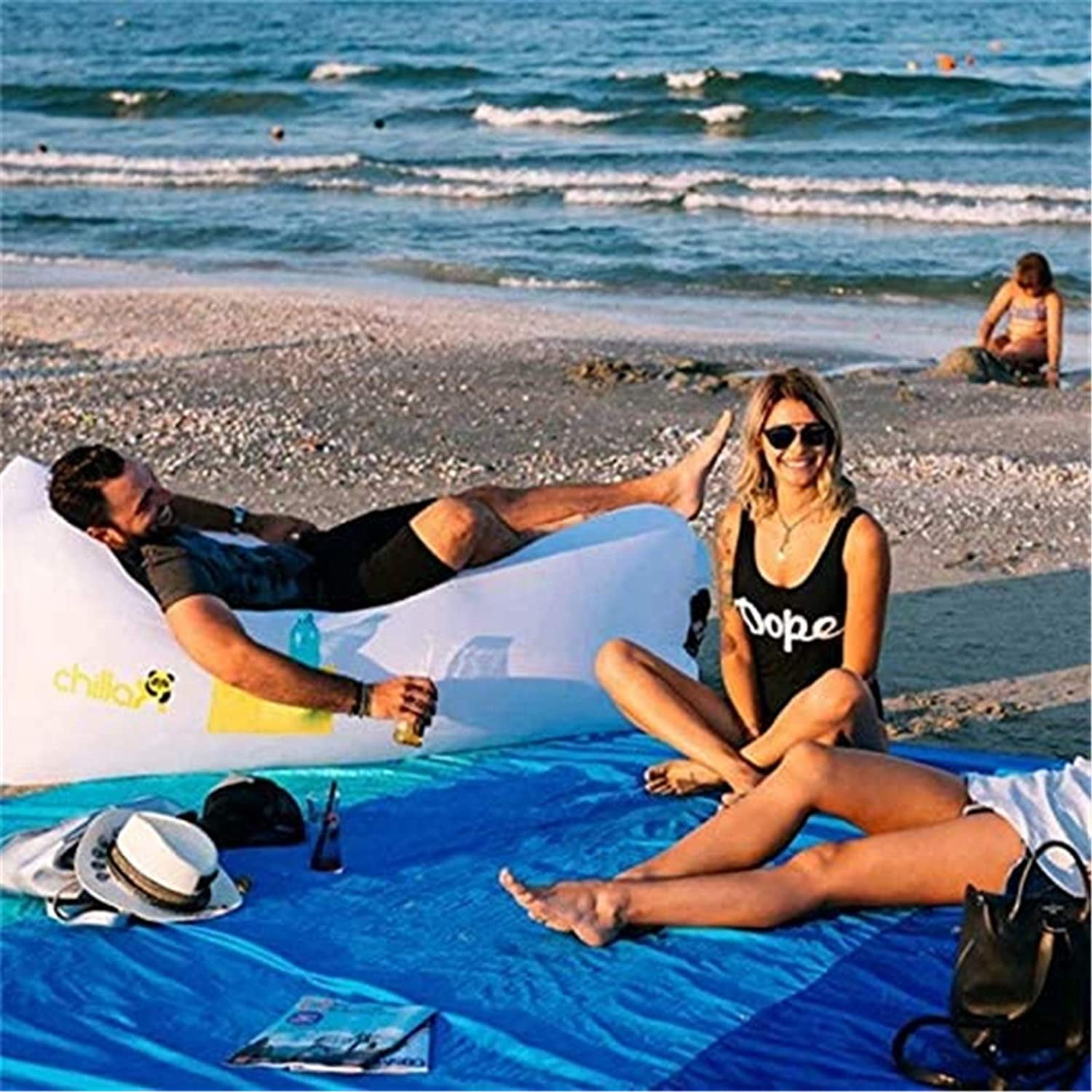 Mr. Beach Lightweight Sand Free Beach Mat Sandless Beach Mat Portable Beach Accessoriest Waterproof Lightweight for Travel Camping Hiking