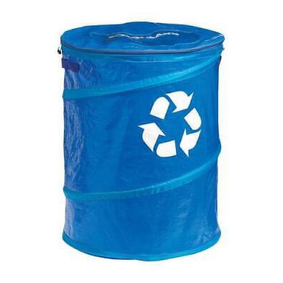 Coghlan's Pop-Up Recycle Bin - Freestanding, Rectangular - 24"H, Blue — Home & Garage Storage, Stackable Design