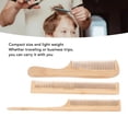 thumbnail image 3 of Barber Hair Comb Set, Hair Comb Set Heat Resistant Anti Static Portable 6pcs with Handle Comb for Salon, 3 of 7