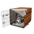 thumbnail image 5 of Tribal Dog Crate Cover, Indigenous Tribal Style Eagles Traditional Elements, Easy to Use Pet Kennel Cover Small Dogs Puppies Kittens, 7 Sizes, Cinnamon Marigold Grey, by Ambesonne, 5 of 6