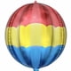 thumbnail image 3 of Globo de aluminio 4D de 22 pulgadas con láser plateado para discoteca, bar, fiesta, globo de papel de aluminio arcoíris, 3 of 5