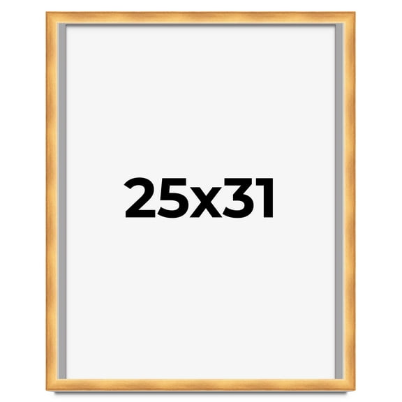 25x31 Shadow Box Bronze Cross-Brushed Display Frame | 1.625 Inches Deep Solid Wood | UV Resistant