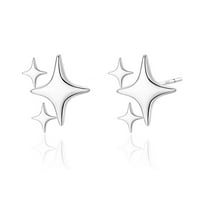ZSPERKLA 925 Sterling Silver Star Stud Earrings for Women Trendy Hypoallergenic Small Post Earrings Jewelry Gifts