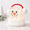 Earmuff 6.9"H, variant on Ice Cube Snowman Snow Globe Lighted Spinning Glitter Decoration Earmuff 6.9"H