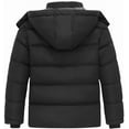 thumbnail image 2 of KVE Boy's Hooded Winter Coat Warm Puffer Jacket Thicken Quilted Coat with Removable Hood Black 14-16, 2 of 7