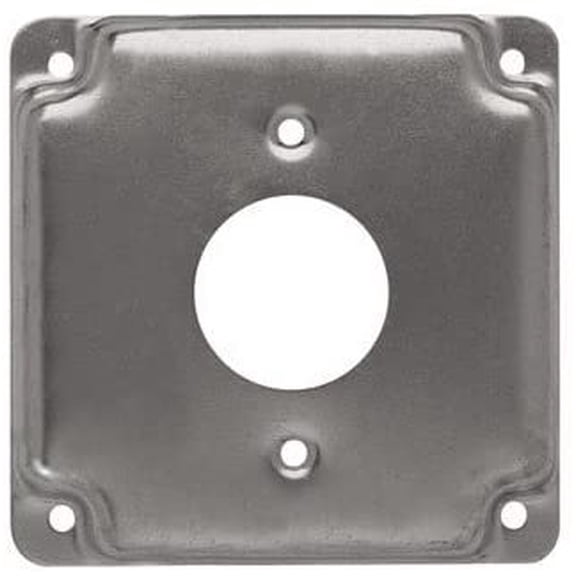 6 each: Raco 4 Square Steel Electrical Box Cover 801C