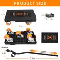 thumbnail image 2 of Furniture Lifter Movers Tool Set 360 Rotation Furniture Dolly Heavy Duty Furniture Movers with 5 Wheels Maximum Load 1200 Lbs for Moving Heavy Furniture Refrigerator Sofa (4 Pack), 2 of 5