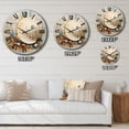 thumbnail image 4 of Designart "modern Seashell Treasures I" Animals Oversized Wall Clock, 4 of 5